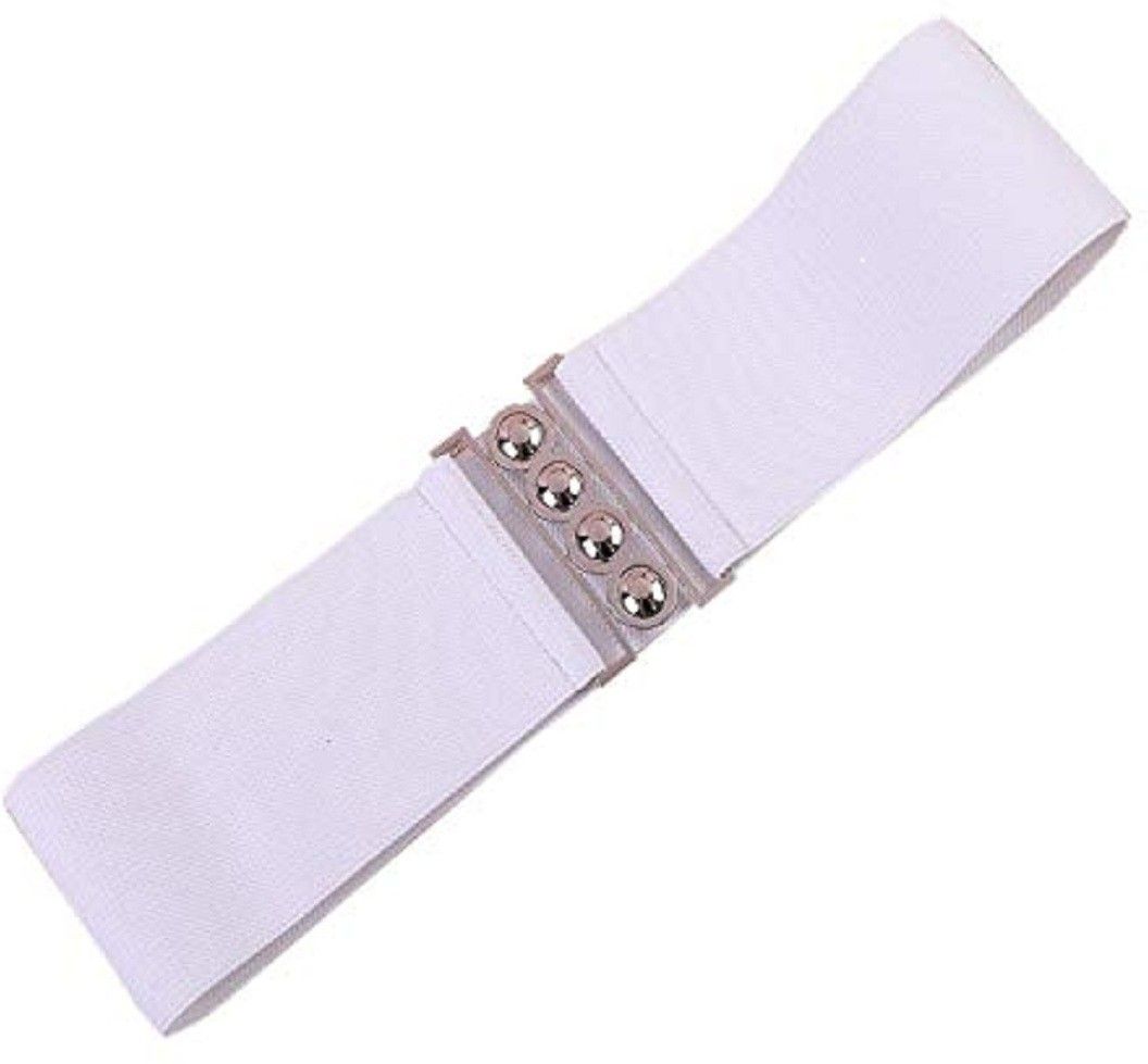 Women White Nylon Belt-image-49
