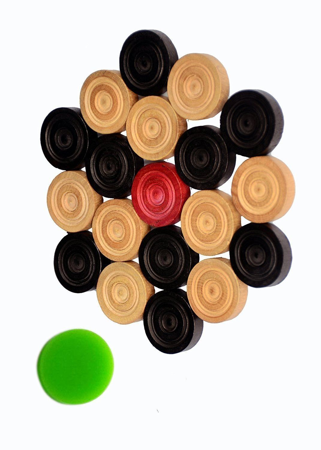 Wooden Carrom Coin Set Carrom Pawns-image-6