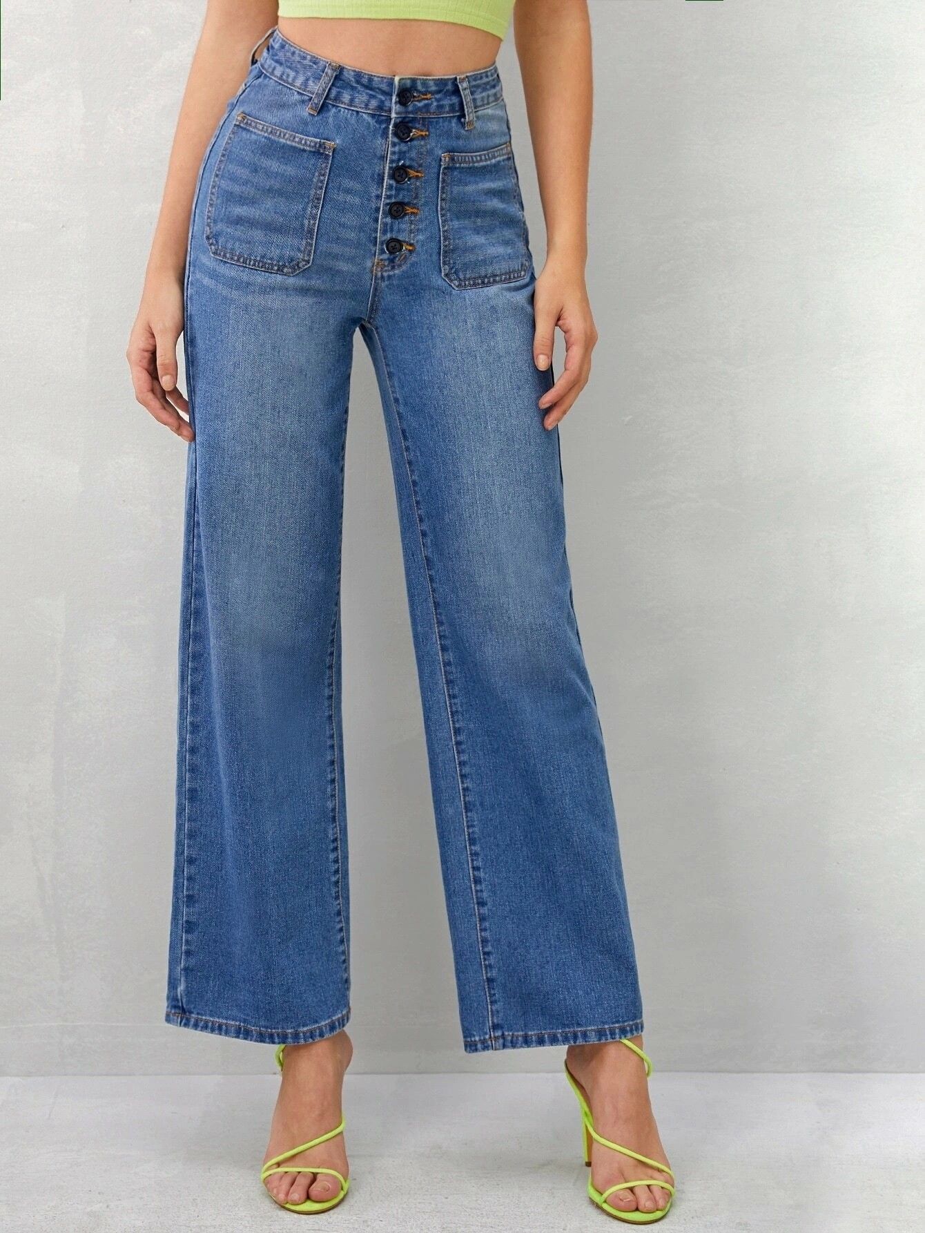 kotty Women Regular High Rise Blue Jeans-picture-30