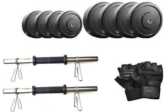 protoner 32 kg 32 Kg Rubber Dumbbell Set Home Gym Combo-picture-29