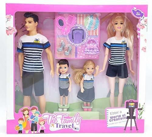 Family Doll Set, barbie doll set for kids, barbie play set