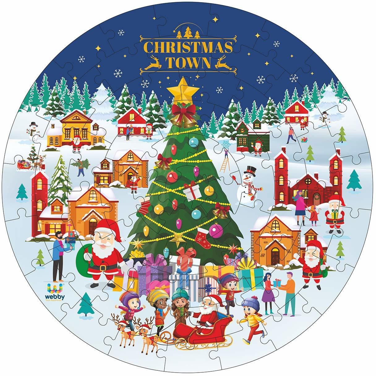 webby Wooden Christmas Town Jigsaw Puzzles , 60 Pcs-picture-15