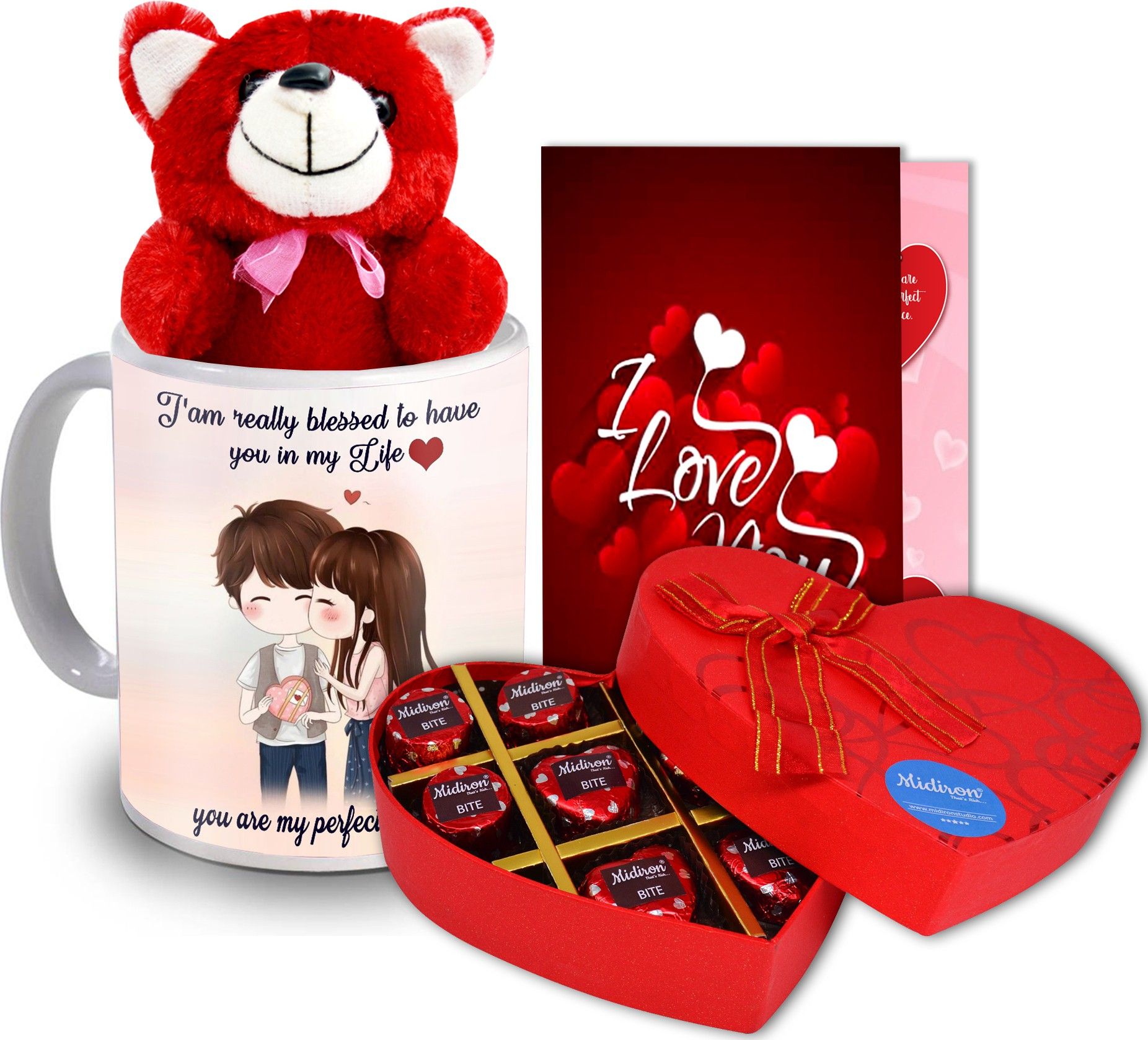 lovely Gift, Chocolate Box, Greeting Card, Love Quoted Coffee Mug, Red Teddy Gift for Valentine's DayIZ20GB6TeddyRCDMU-DTLove-200 Ceramic, Paper Gift Box-image-35