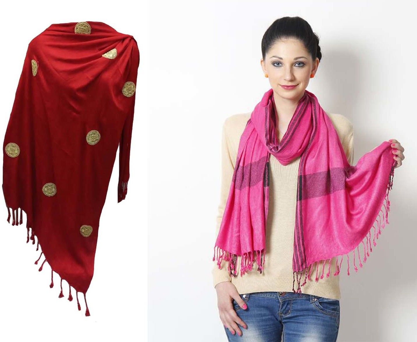 aaanimation Woven Viscose Women Multicolor Stole, Scarf, Fancy Scarf, Bluetooth Scarf, Stole-picture-27