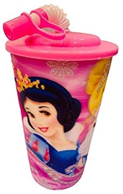 trideno 3D Look Animated Sipper Glass with Straw for Milk/Juice/Water/Soft Drinks (600 Ml)-picture-40