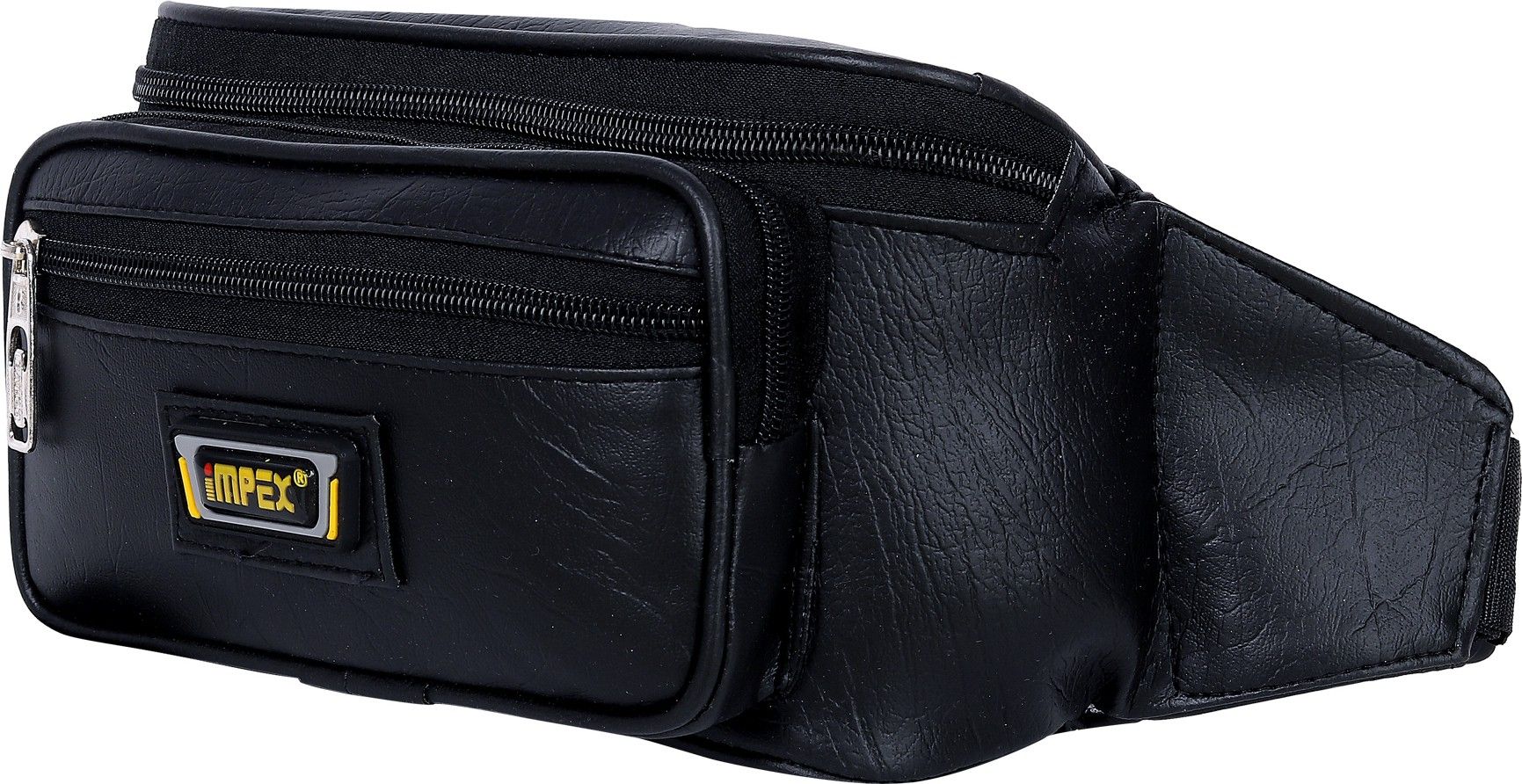 IMPEX Black Waist Bag, Travel Money Belt For Men and Women Waist Bag-image-2