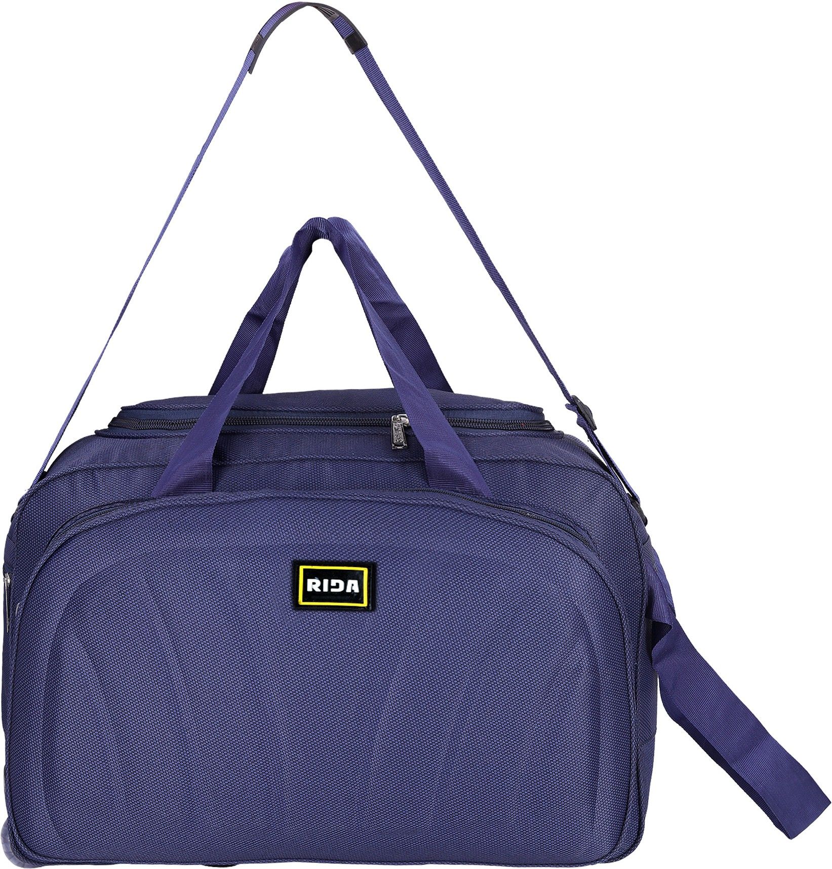 rida Lightweight 60 L Luggage Travel Duffel Bag with Two Wheels Duffel Bag Navy Blue-16-picture-48