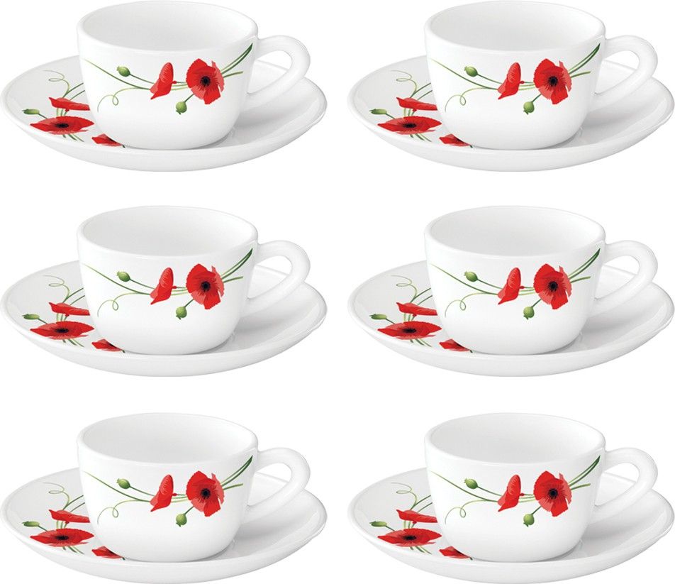 Pack of 12 Opalware Red Carnation-image-18