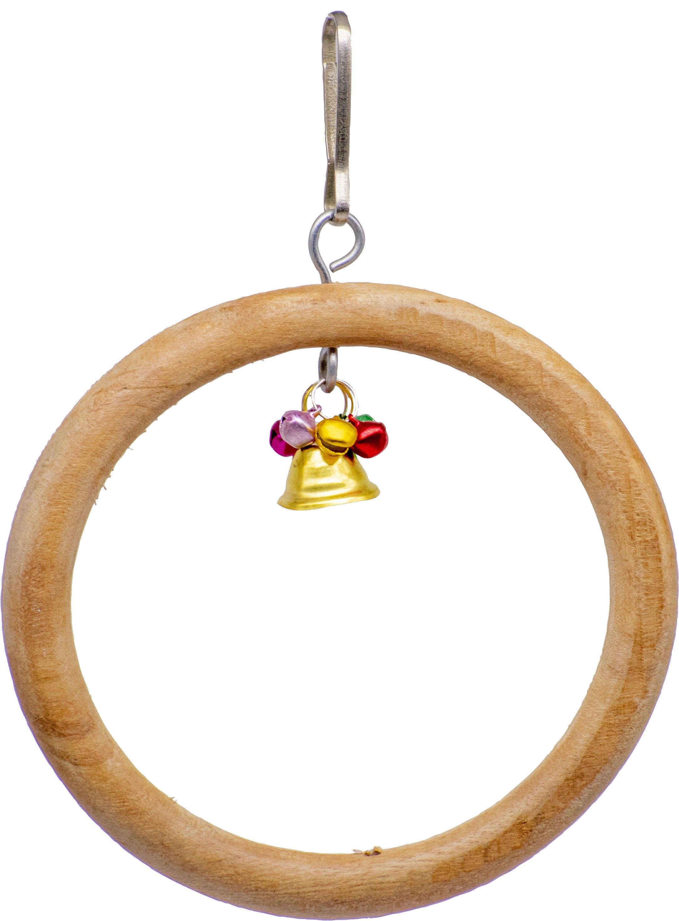 greenbirds TOYS Interactive Bird Natural Wooden Ring Perch For Cage Playful Bird Hanging Toy for Bird Parrots, Cockatiel, Lovebird, Budgerigar, Finches & All Small & Medium Size Birds Wooden Chew Toy, Training Aid, Perch For Bird-picture-14