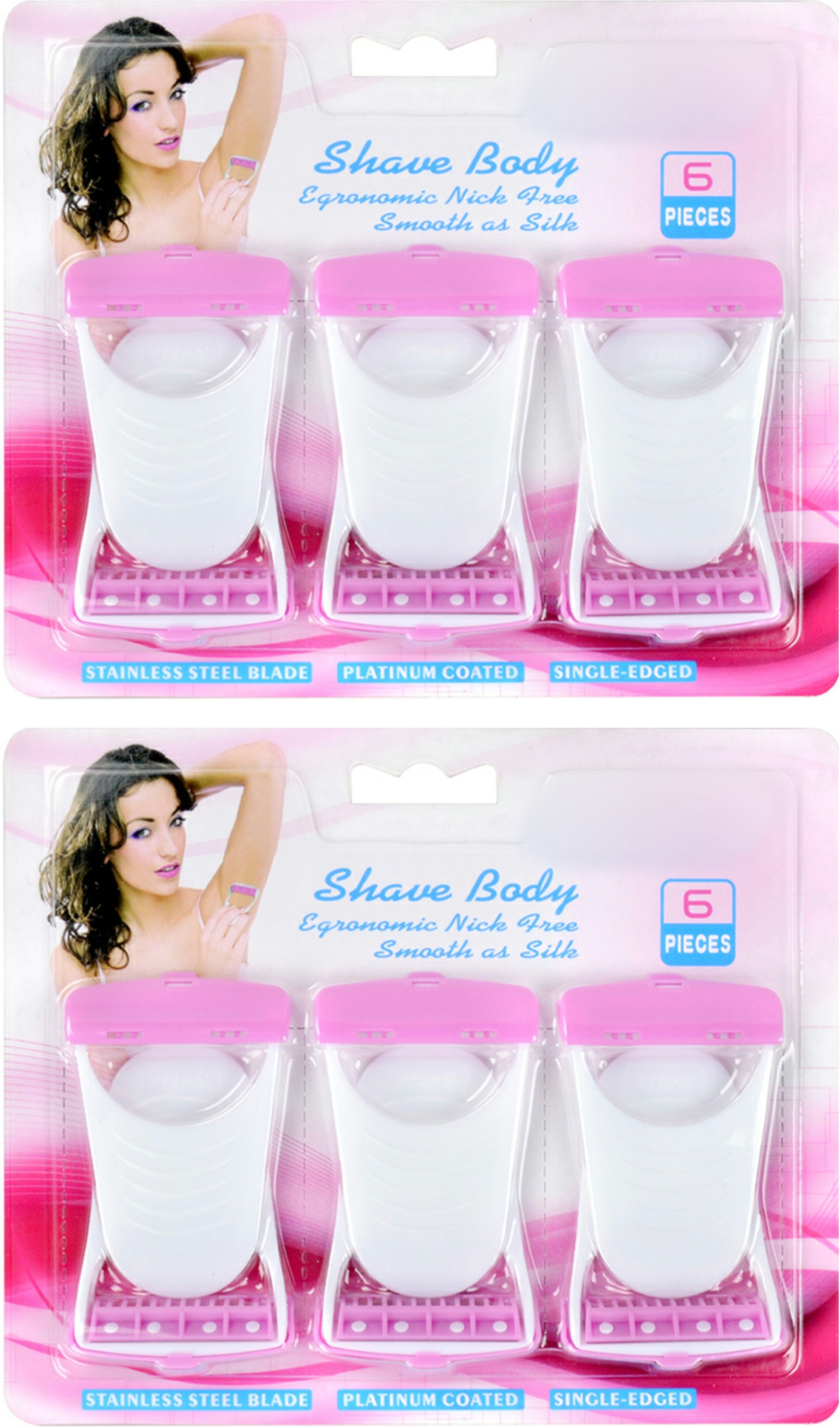 Disposable Plastic Skin Hair Remover Safety Stainless Manual Shaving Razor Blade (12 Blades Combo), Men & Women-image-13