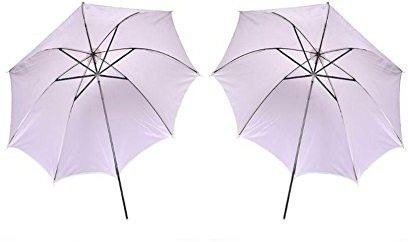 WON White Umbrella for Studio Strobe Flash -2 Pieces White Reflector Umbrella-image-12