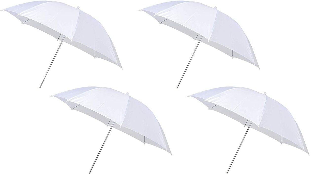 WON White Reflector Umbrella (60 cm) Pack 4 White Reflector Umbrella