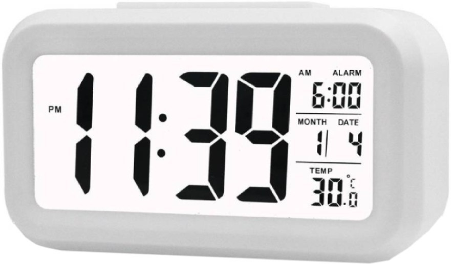 adonai Digital White Clock image 1
