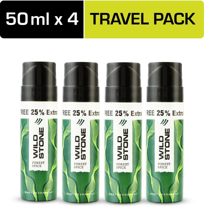 wild stone Forest Spice Travel Pack (50ml each) Deodorant Spray - For Men-picture-11