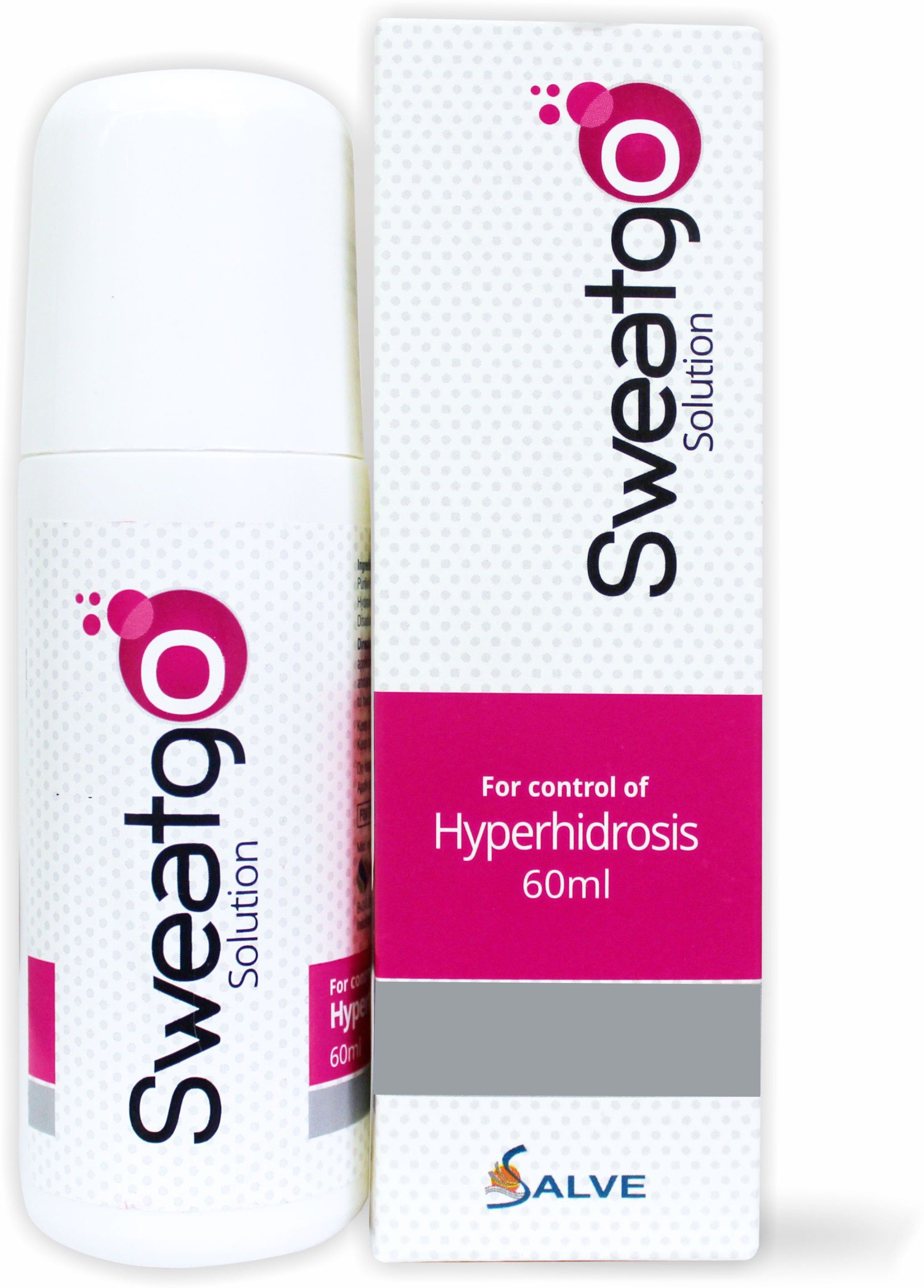 Sweatgo Hyperhidrosis Anti-Perspirant For Sweat free Healthy Skin 60ml Sweat Pads