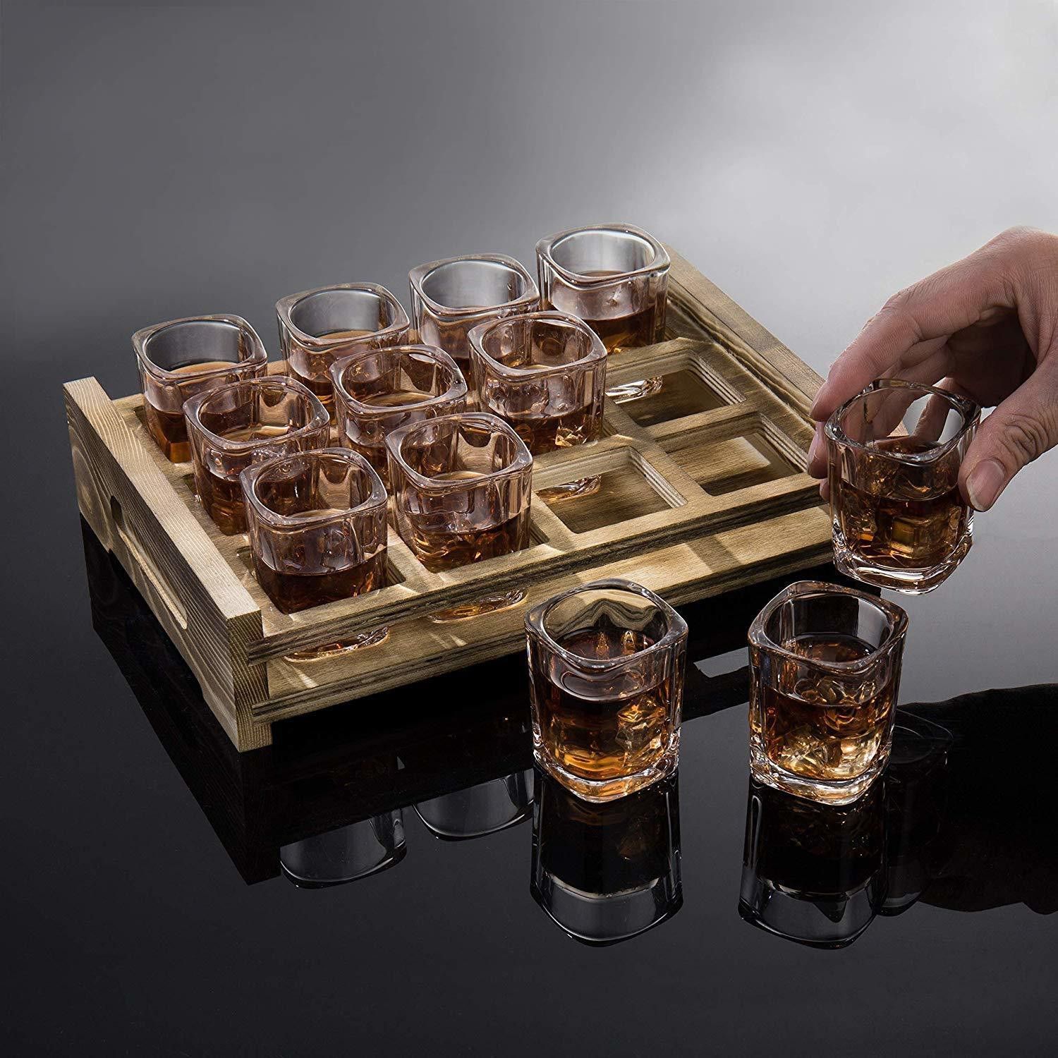 jay gatrad seller (Pack of 6) JG (Pack of 6) Shot Square Glass ,Heavy Base Clear Shot Glass, Great for Whisky Brandy Vodka and Tequila Shot Set of 6, 70 ml Glass Set (70 ml, Glass) Glass Set Shot Glass-picture-11