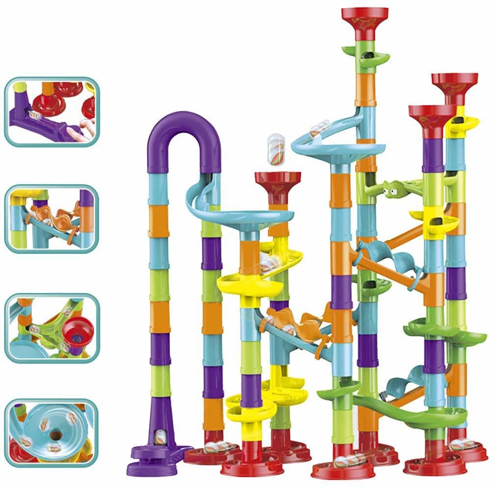 Marble Run Track 108 Piece Marble Maze Building Sets-image-37