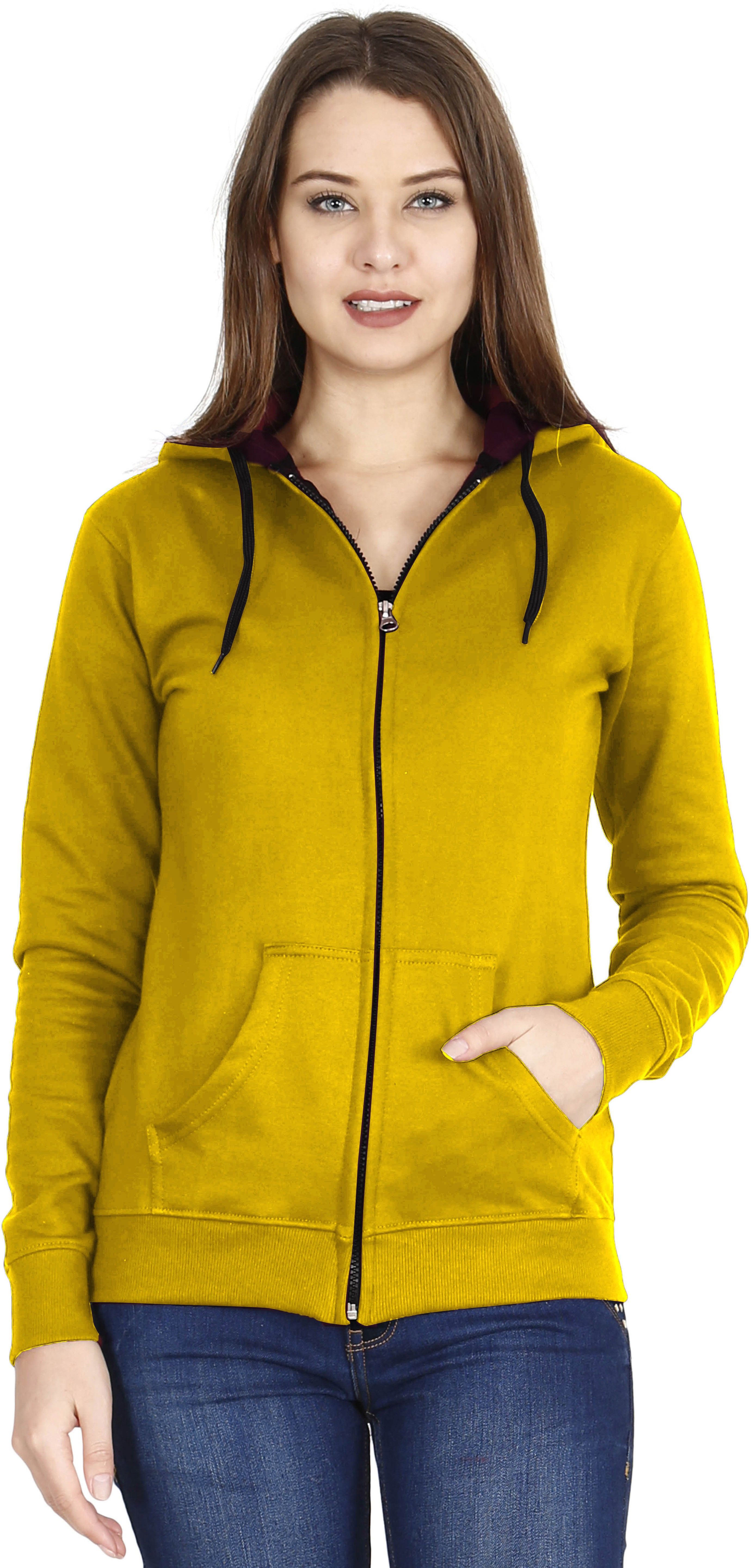 fleximaa Women Full Sleeve Solid Hooded Sweatshirt-picture-17