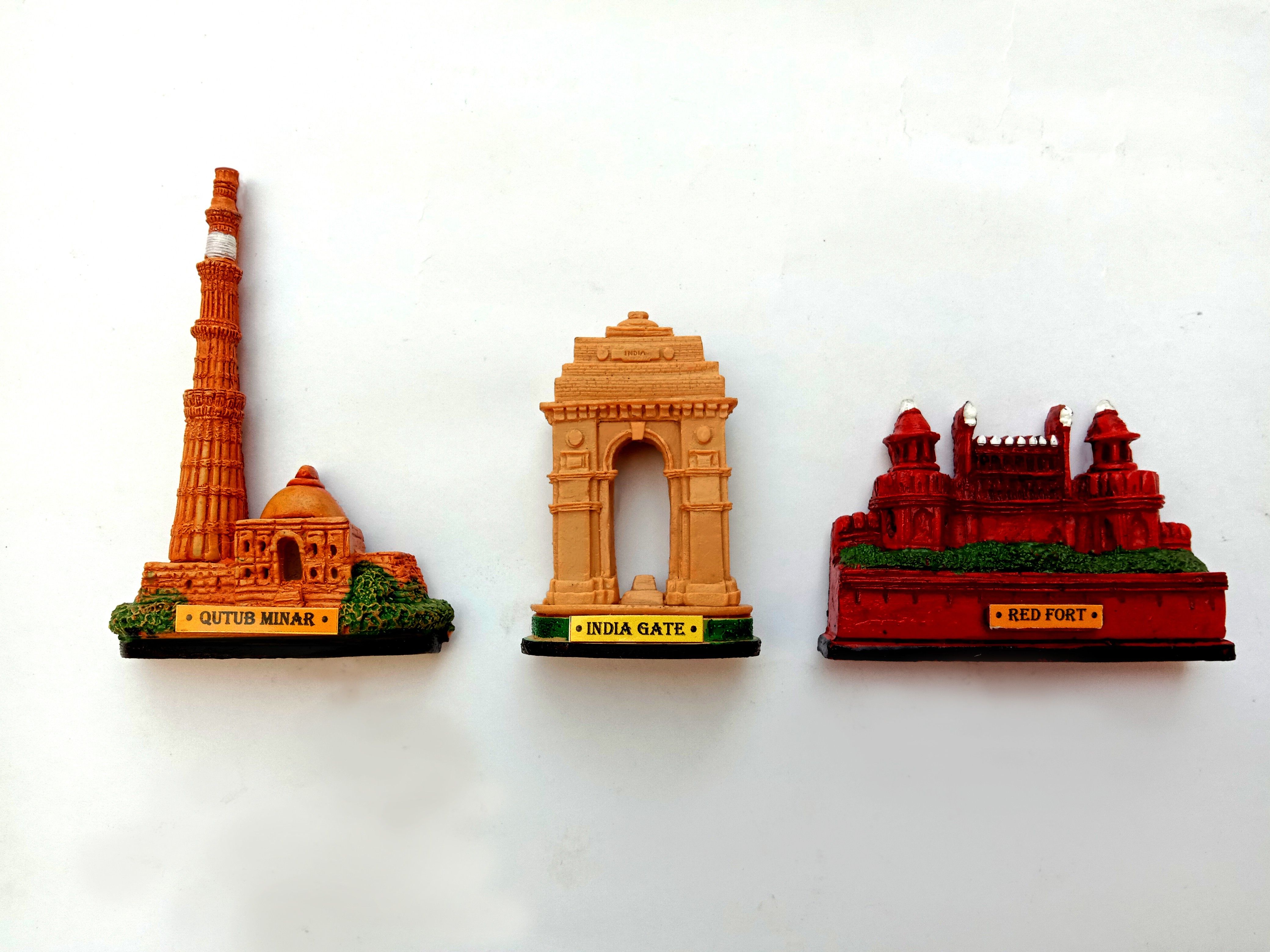 RED FORT INDIA GATE QUTUB MINAR SET, Monuments of India 3D best souvenir gift INCREDIBLE INDIA Decorative Showpiece - 9 cm-image-44