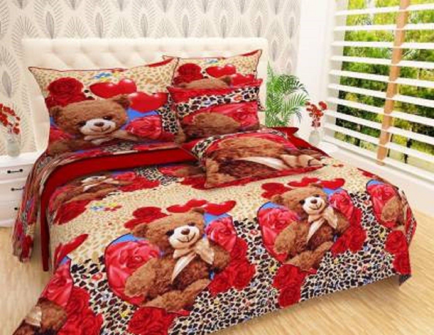 144 TC Cotton Double Printed Flat Bedsheet