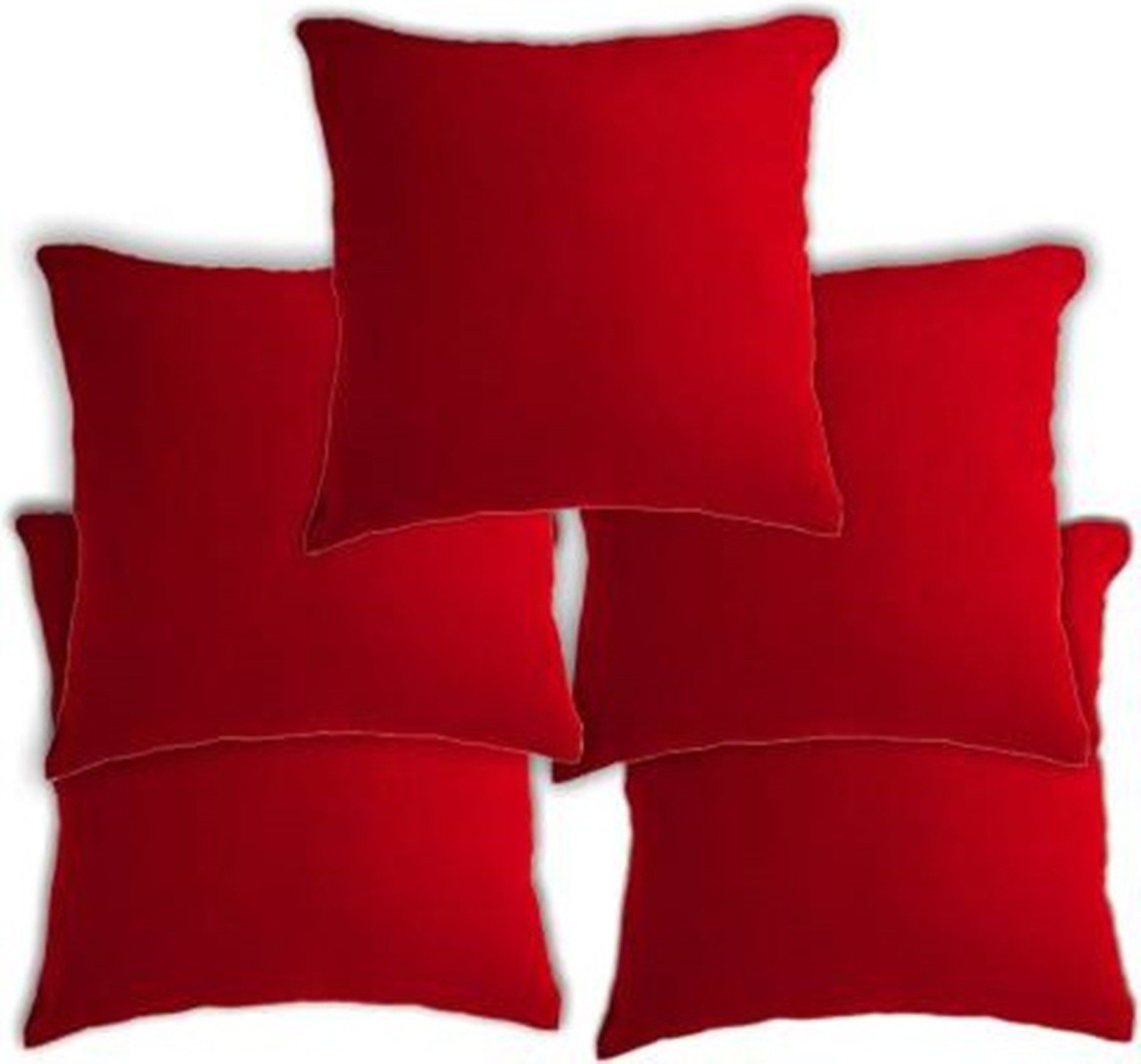 Polyester Fibre Solid Cushion Pack of 5-image-17