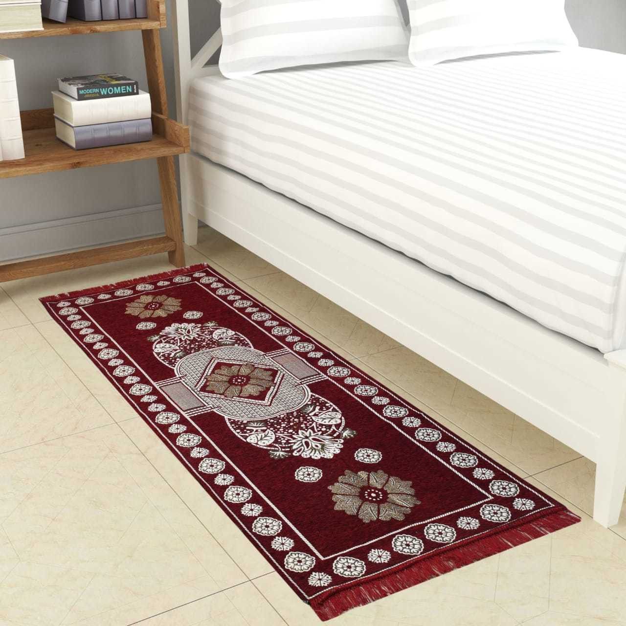 sasta sunder tikau Multicolor Velvet Runner-picture-27