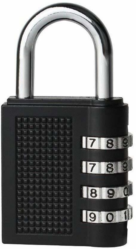 lukzer 1PC Resettable Combination Stylish 4 Dial Padlock for Lockers Travel Lock Combination Lock-picture-15