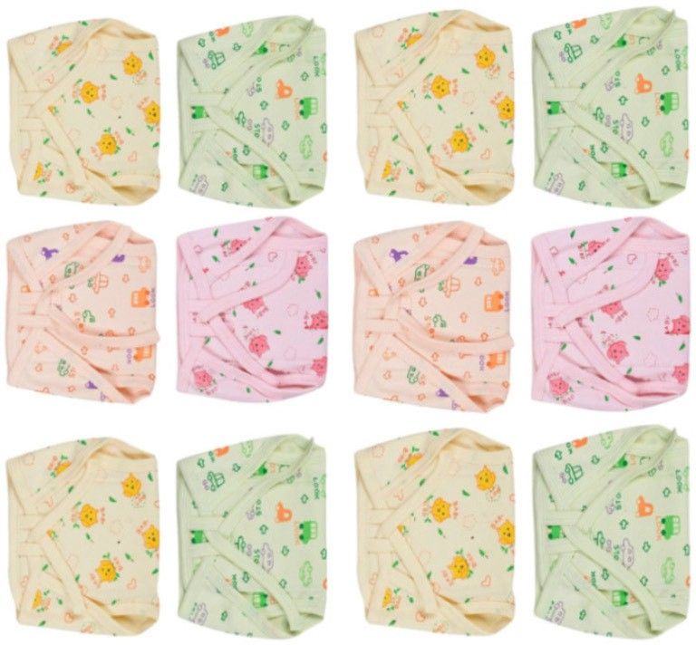 Colorful high quality New Born Baby Cotton Premium Quality V Shape Nappies, Nadi , Langot Washable Reusable Cotton Diaper Nappy Baby Cozy Wear (PACK OF 12 PC) NAPPY KIDS 100% Pure Cotton Premium quality baby diapers-image-41