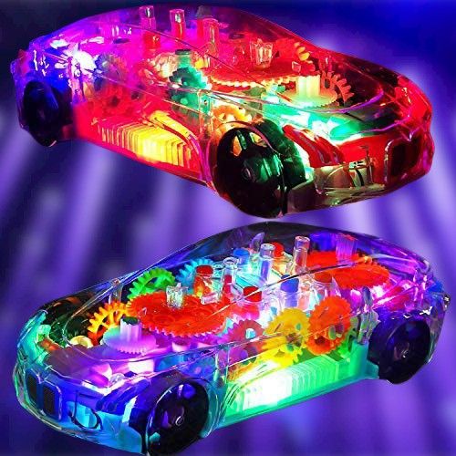 glacier Mechanical Transparent Toy Car With 3D Display And 360 Degree Rotating Concept Racing Playing Car Having LED Lights and Music for Kids-picture-13