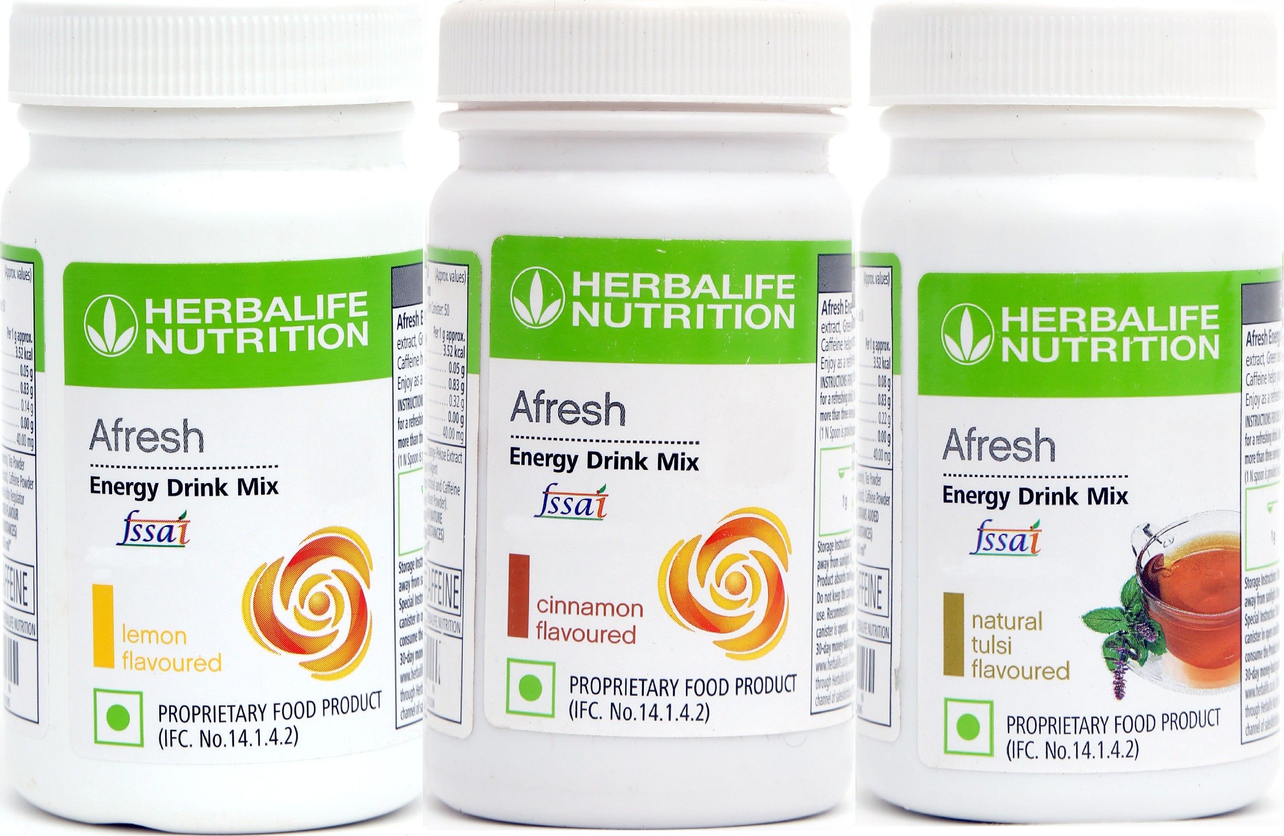 herbalife nutrition HERBALIFE AFRESH ENERGY DRINK COMBO (LEMON, CINNAMON,TULSI) 150GM Energy Drink-picture-30