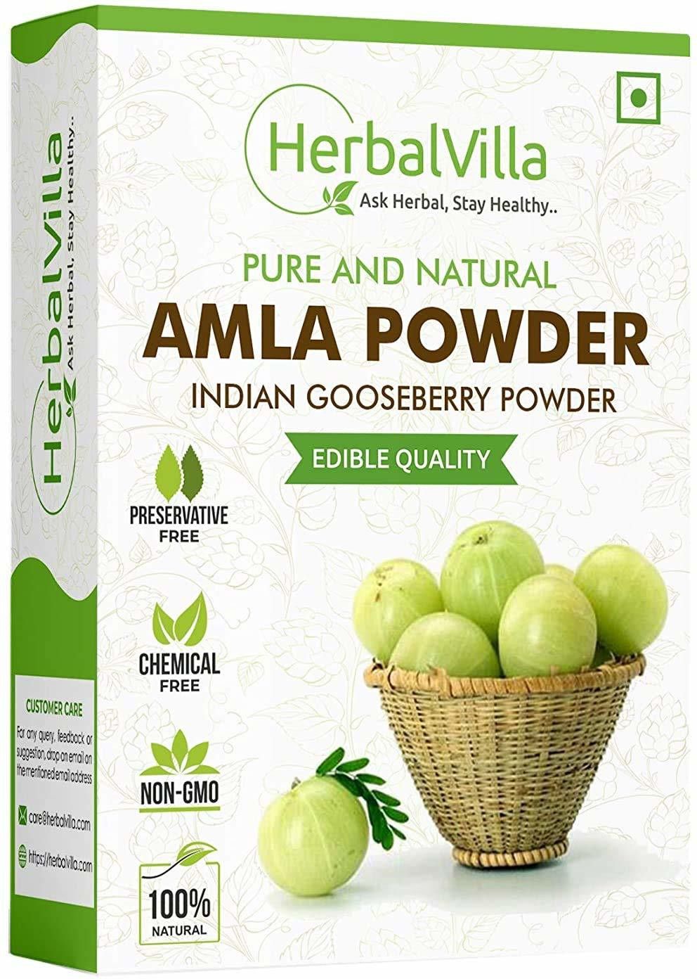 herbalvilla Amla Indian Gooseberry Powder for eating and hair growth-picture-12