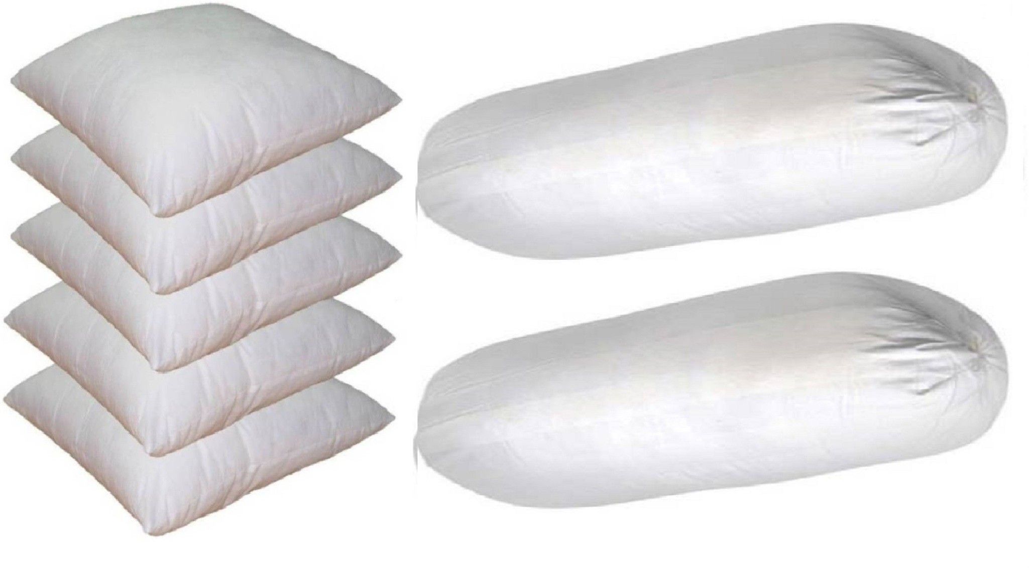 gkm Microfibre Bolster Pack of 7 Solid-picture-19