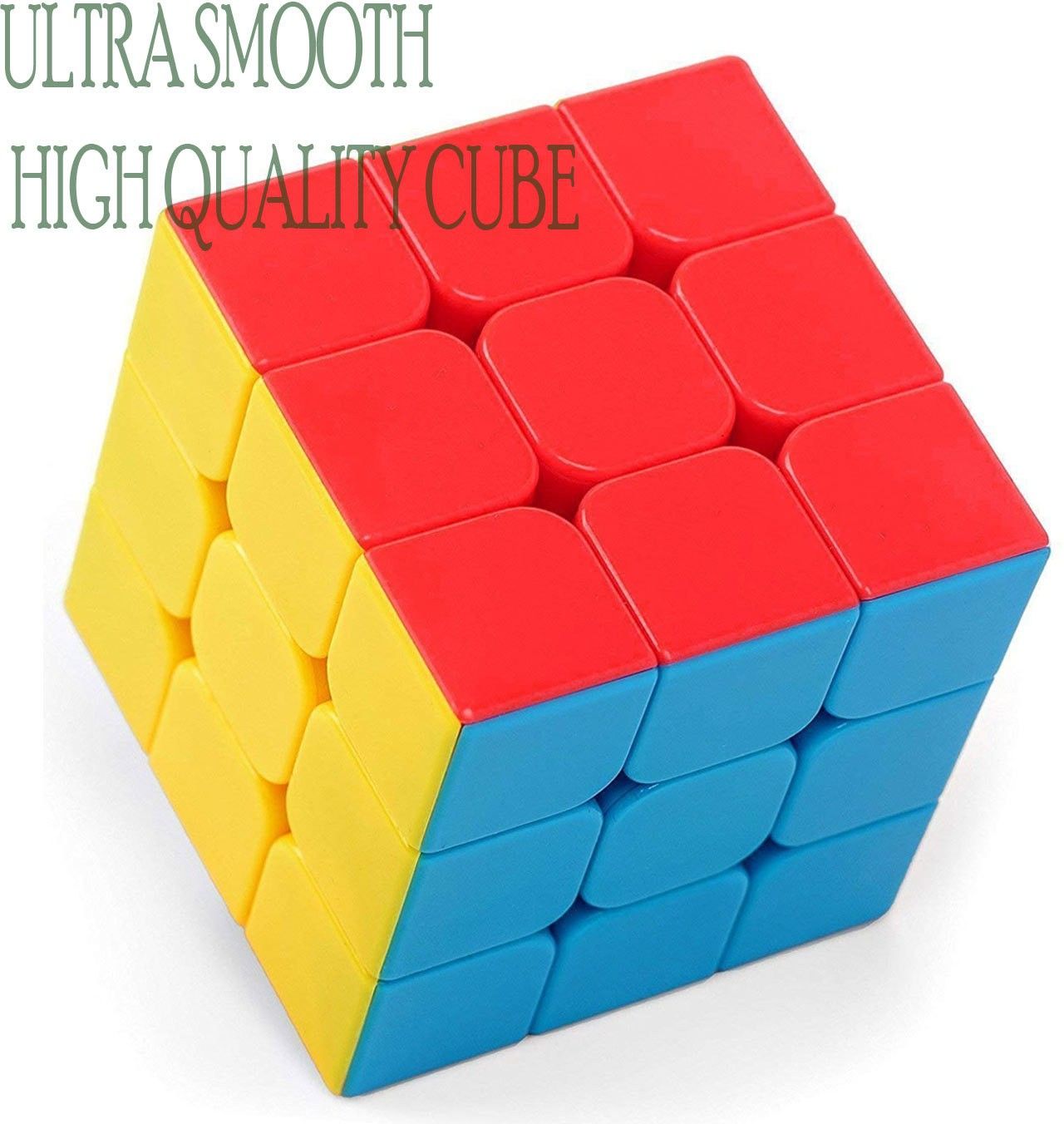 High Speed Cube Stickerless Ultra Smooth 3x3x3 Puzzle Game Toy For Baby Kids Funny Educational /Learning Toy/For Kids Puzzle Toy NON TOXIC-image-3