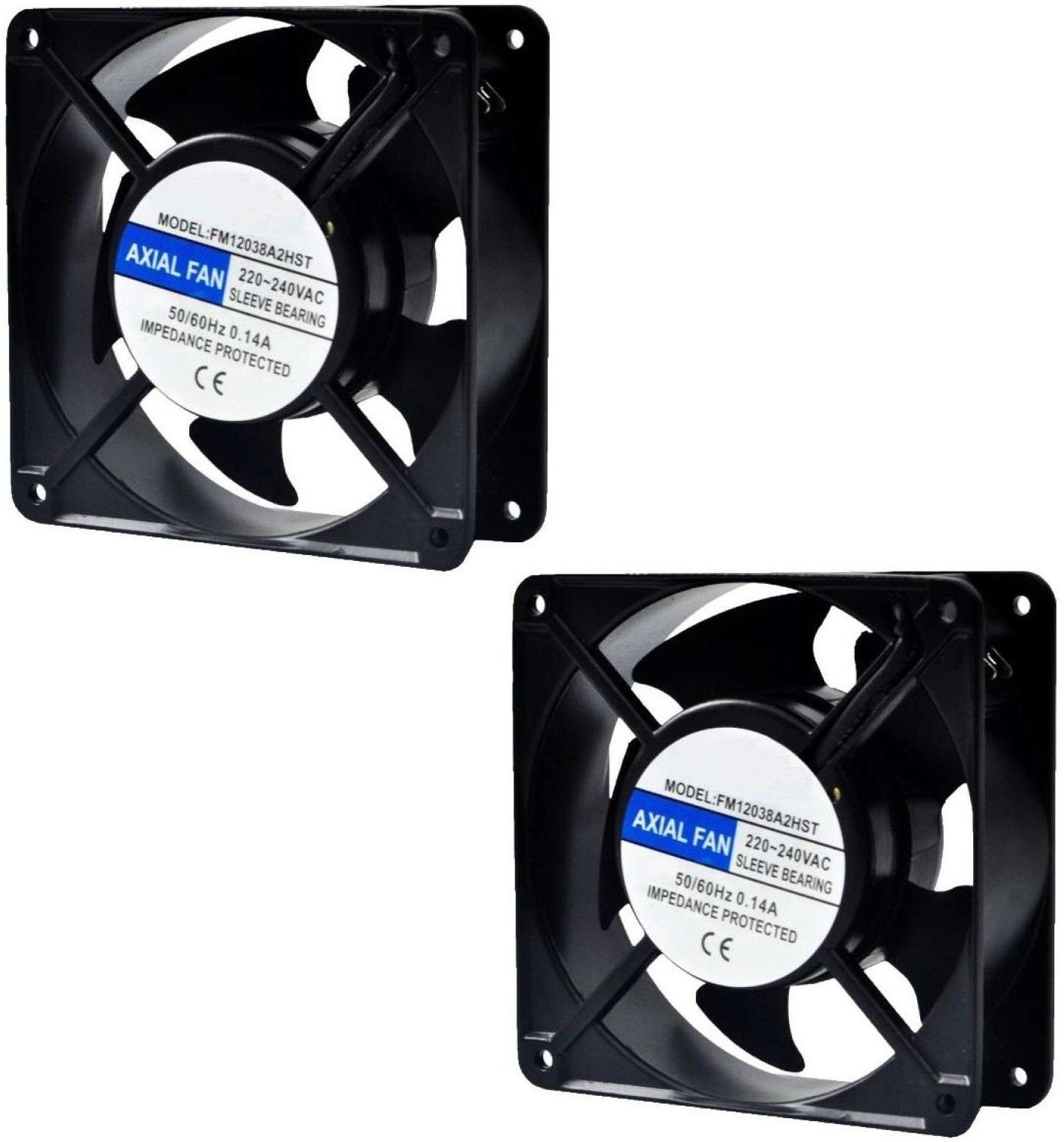 BALRAMA 2pc 4" AC Fan 4 Inch Panel Axial Cooling Fan Electrical Motor Industrial Exhaust Cooler-image-38