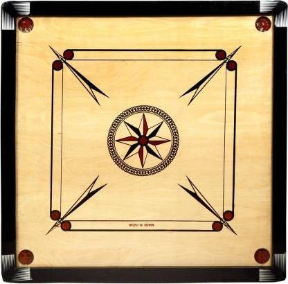 srishti enterprises Carrom Board 20 inches With Glass Coin Set Carrom Board Game-picture-37