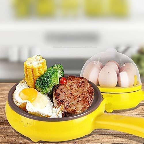dn brothers Electric Non stick Frying Pan with Steam Egg Boiler 98 single Layer Egg Boiler 7 Egg Electric Cooker 99 Egg Cooker image 1