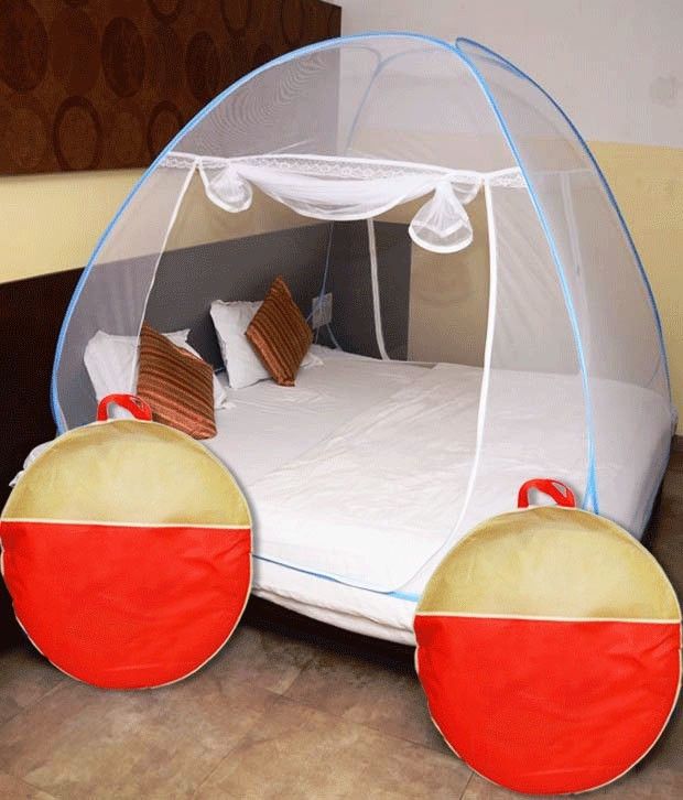 Nylon Kids Washable Double Bed Foldable Mosquito Net