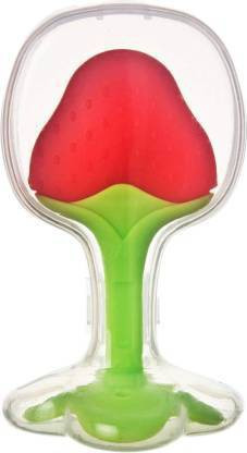 chote janab BPA Free/Natural/Organic/, Soft & Textured Teethers Baby Teething Toys, Soft and Natural Fruit Shape Teether for Baby/Toddlers/Infants/Children - fruit red Teether image 1