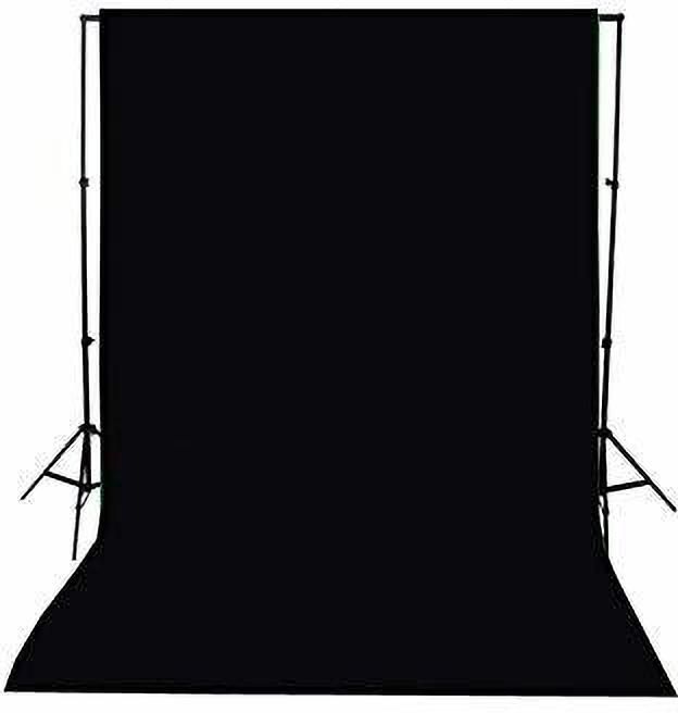Cam cart 6x9 FT Black LEKERA Backdrop Photo Light Studio Photography Background ( Stand Not Included ) Reflector