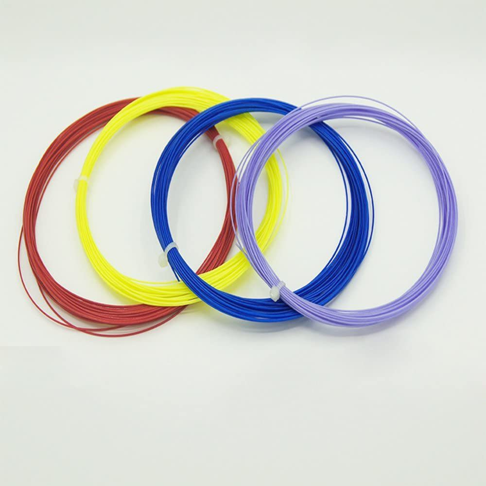 livo Badminton string 0.77 mm - 10m 2 pair , Multi color 0.7 Badminton String - 10.5 m image 1