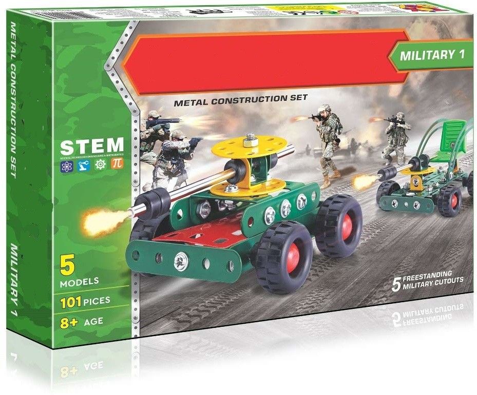 MEC-O-TEC Military NO.1 Construction Set for CONSTRUCTIVE and Creative Minds.5 Models, 101 Pieces Inside-image-49