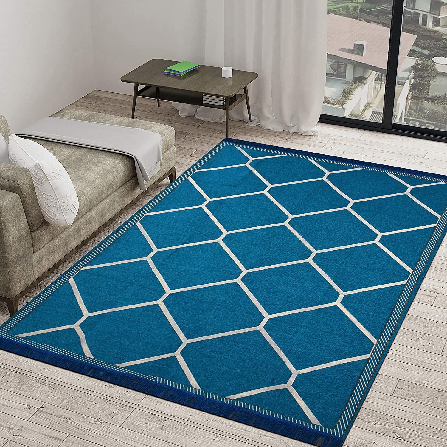 sparrow world 5 ft X 7 Chenille Carpet-picture-28