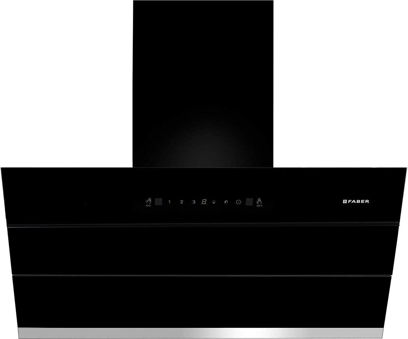 Hood Zenith FL SC AC BK 90 Auto Clean with Powerful Suction Capacity,Motion Sensor Wall Mounted Black 1350 CMH Chimney-image-22