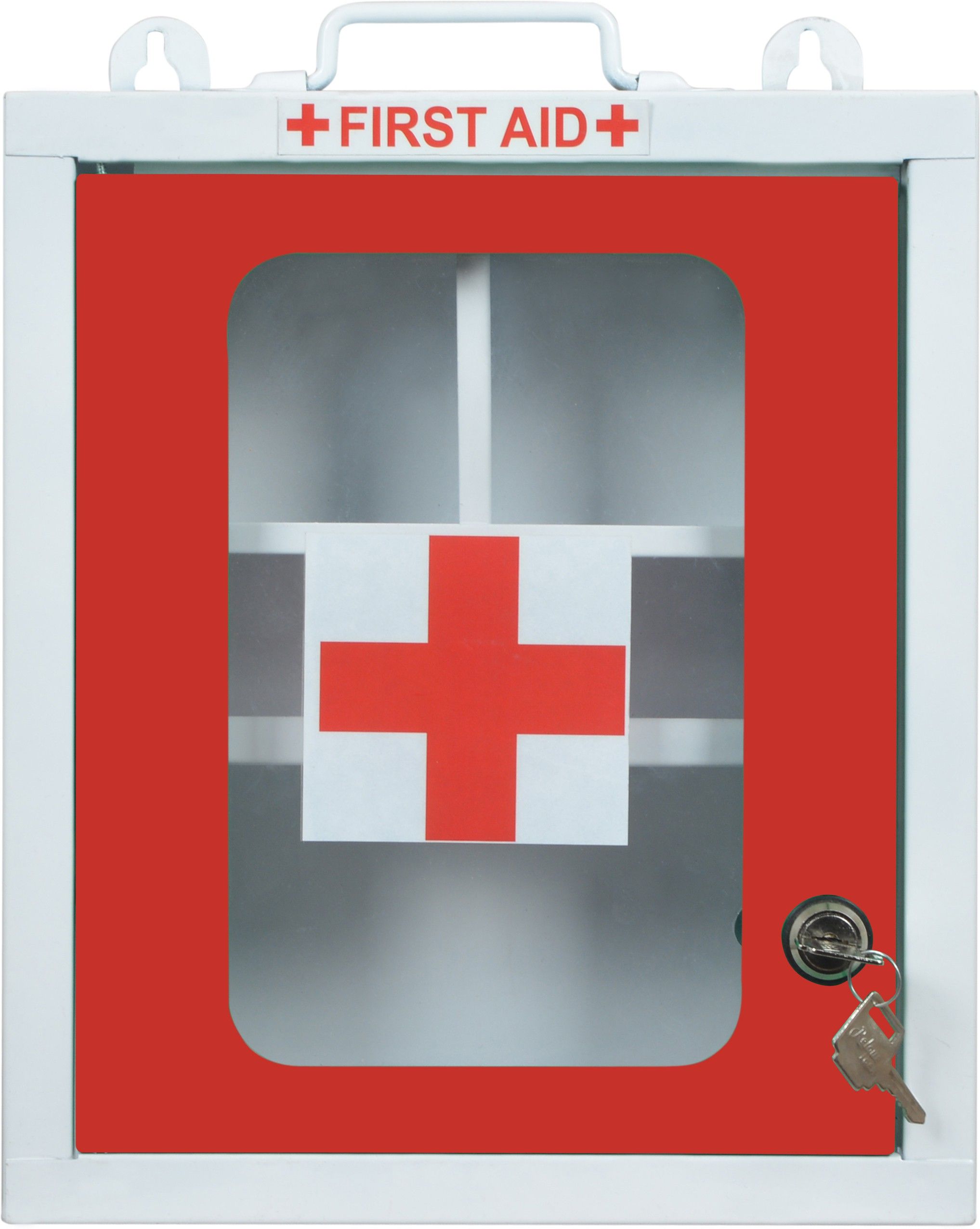 High Grade Metal Emergancy First aid box kit Medical box First aid box Heavy Metal First aid box Wall Mountable Box With Key lock First Aid Kit-image-40