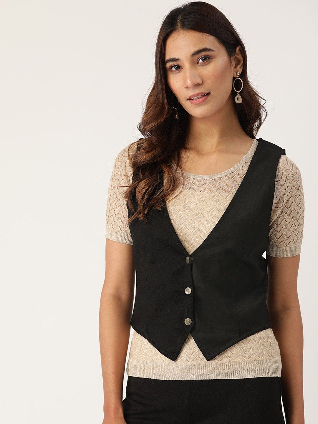 cottinfab Solid Women Waistcoat-picture-32