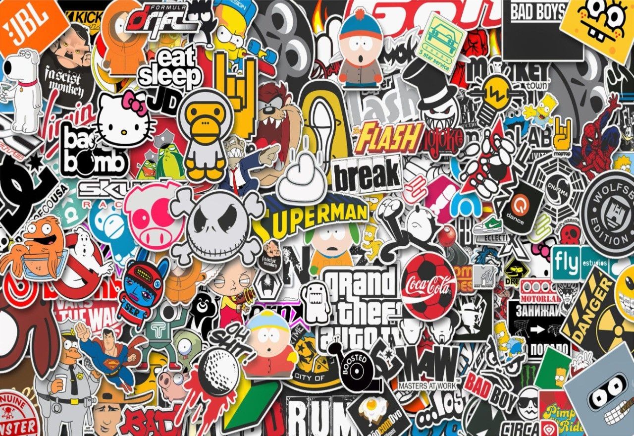Just Rider Cartoon Superman bad boy Exclusive High Quality Laptop Decal, laptop skin sticker vinyl Laptop Decal 15.6-picture-11