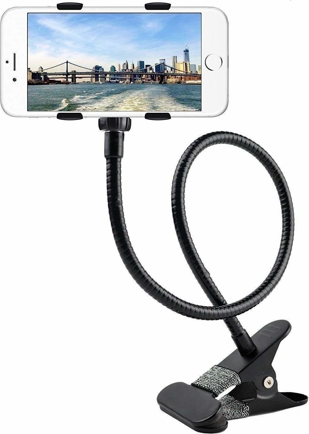 ESN 999 Metal Lazy Stand Bracket Flexible 360 Degree Gooseneck Long Arm Clip Mobile Holder