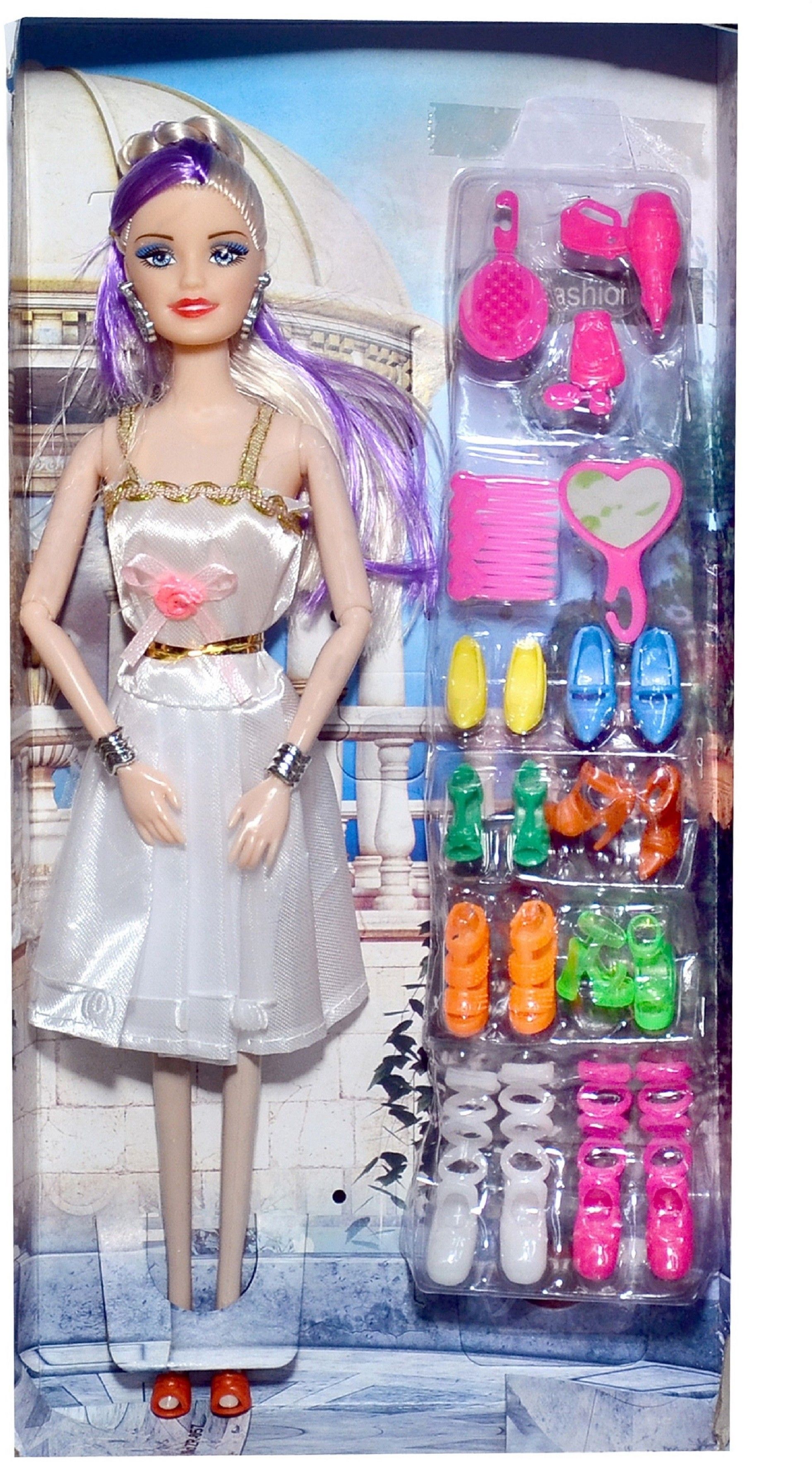 Beautiful Foldable Doll @ White