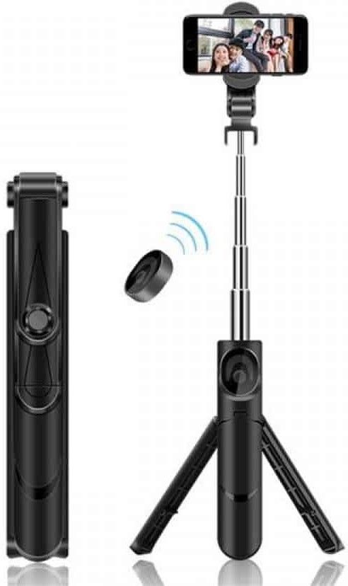 HIFY High Quality Selfie stick | Tablet Tripod | 3in1 Selfie Stick multi-function Wireless Bluetooth | Tripod | XT-02, XT-09 Selfie Stick with Remote & Coller Mic Shutter 360 Rotate Extendable Handheld Foldable Mini Tripod Stand Foldable | Bluetooth shutter for Smartphones Professional Remote Control Selfie Stick Monopod 3 Axis Gimbal Tripod, Monopod-image-13
