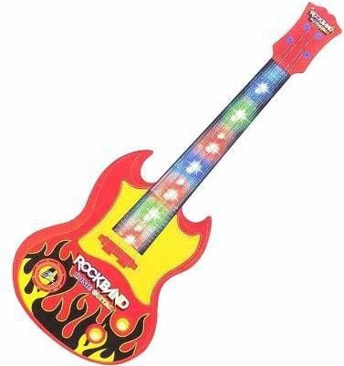 Rockband Music and Lights Guitar Toy, Big Red for Girls Kids-image-20